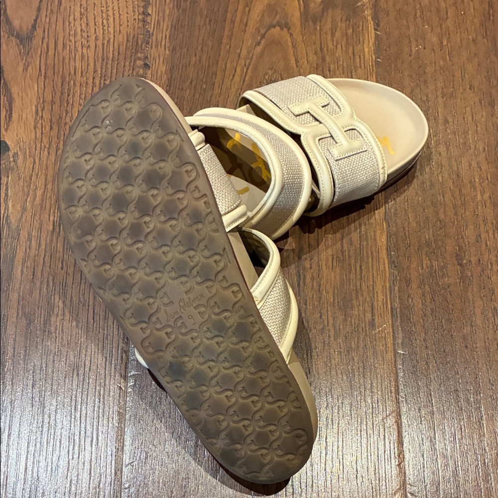 Sam Edelman Cream Slide Sandals - Picture 5 of 6